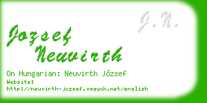 jozsef neuvirth business card