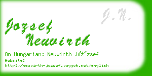 jozsef neuvirth business card